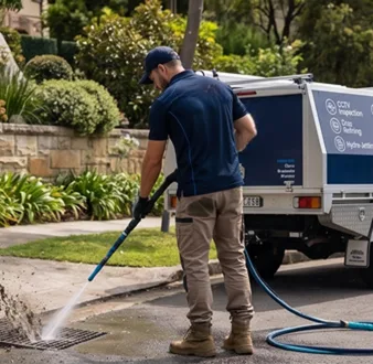 Treating a smelly drain at a Leppington home
